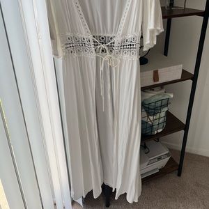 White Swim Cover Up (S)